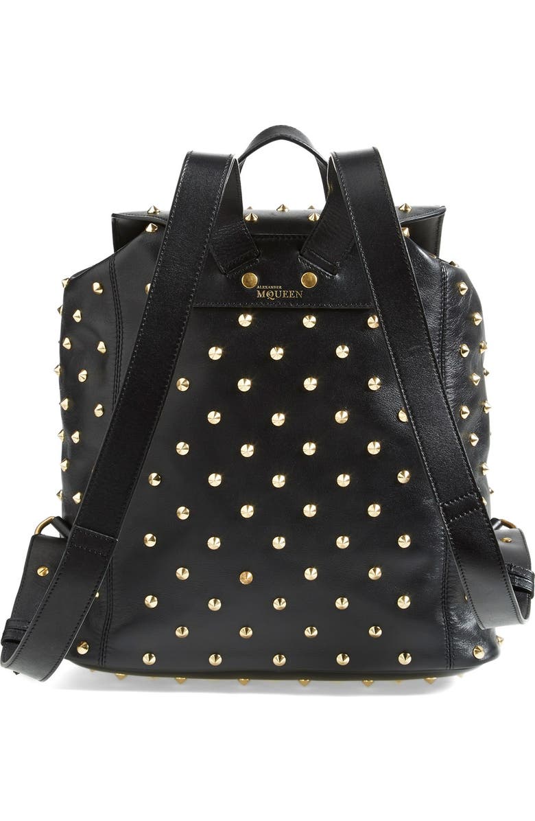 McQueen Alexander McQueen 'Padlock' Studded Leather Backpack | Nordstrom McQueen Alexander McQueen 'Padlock' Studded Leather Backpack | Nordstrom