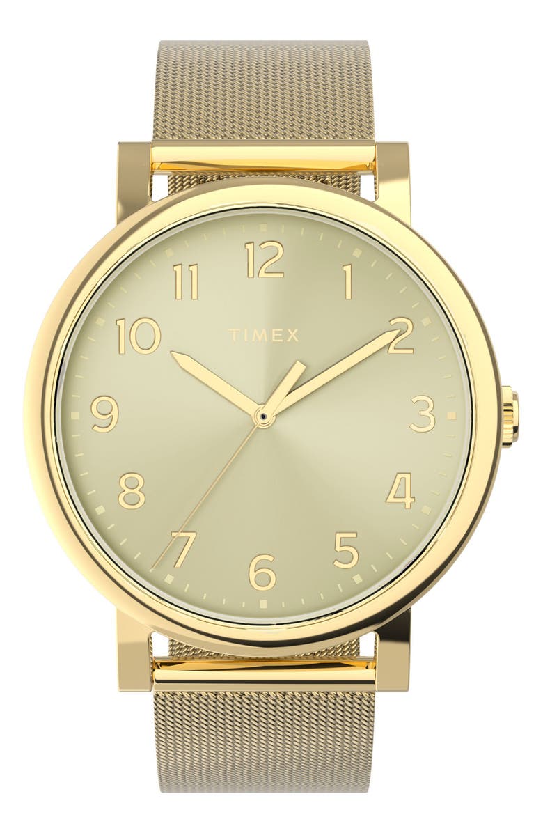 Timex<sup>®</sup> OG 38mm Stainless Steel Bracelet Watch, Main, color, Gold-Tone