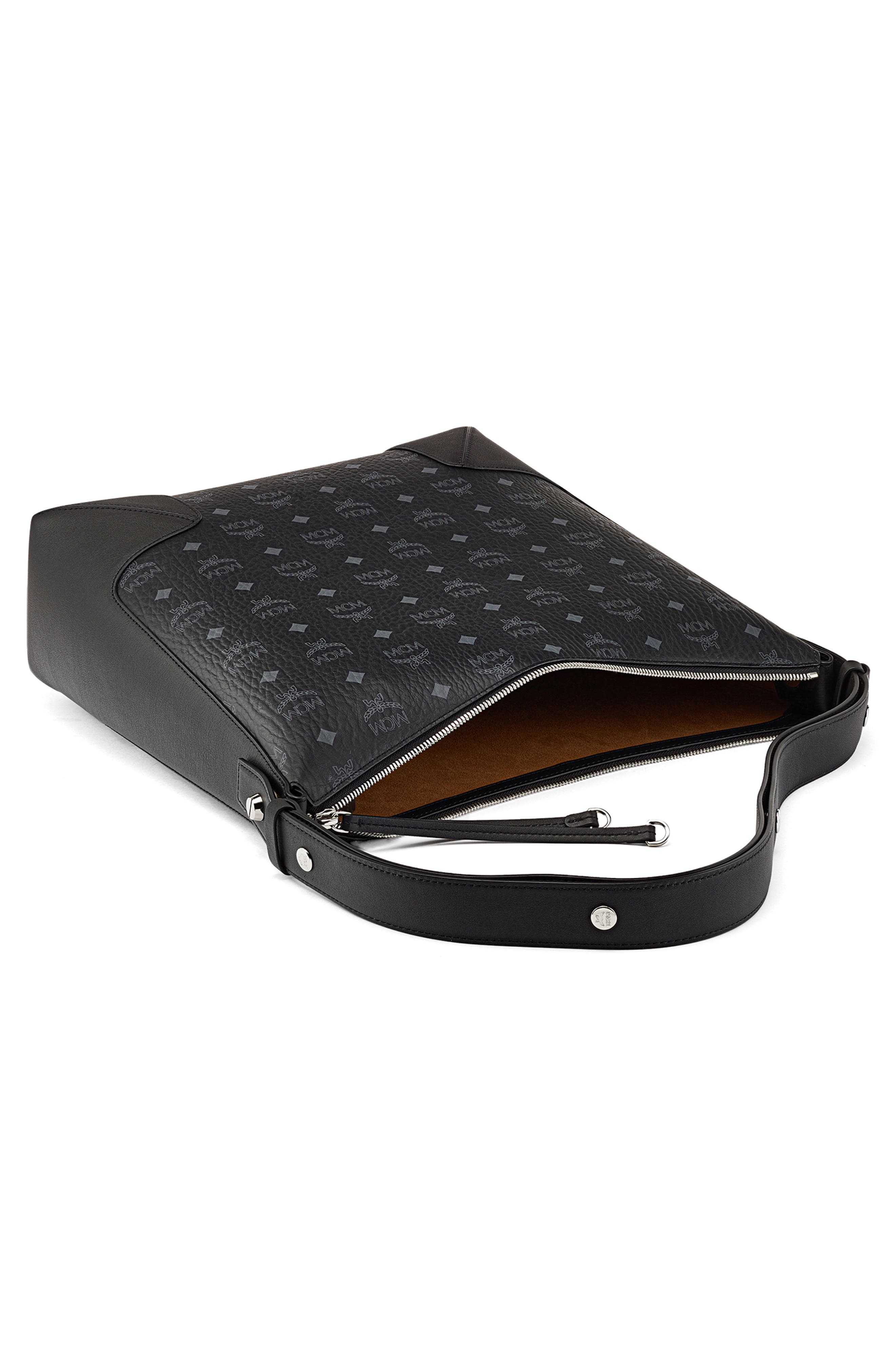 MCM Large Klara Visetos Coated Canvas Hobo Bag, Alternate, color, 