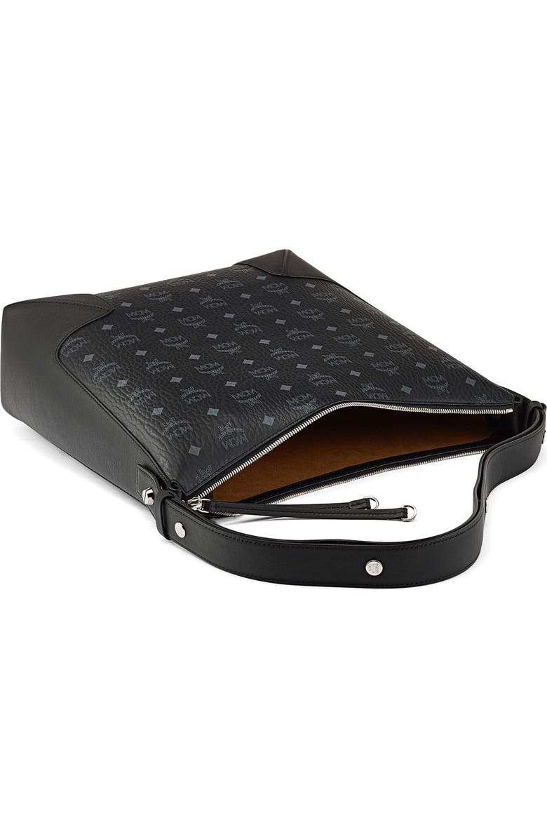 MCM Large Klara Visetos Coated Canvas Hobo Bag, Alternate, color,