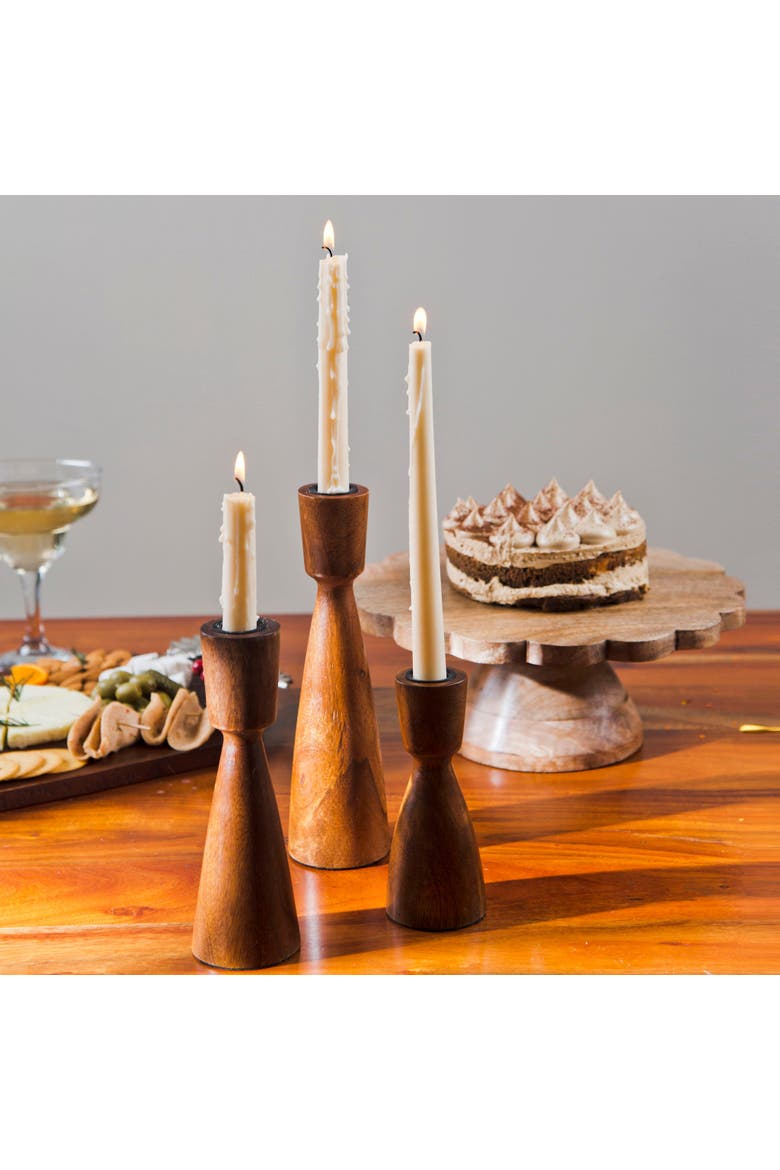 Hearth Taper Candlesticks, Alternate, color, Natural - 6"