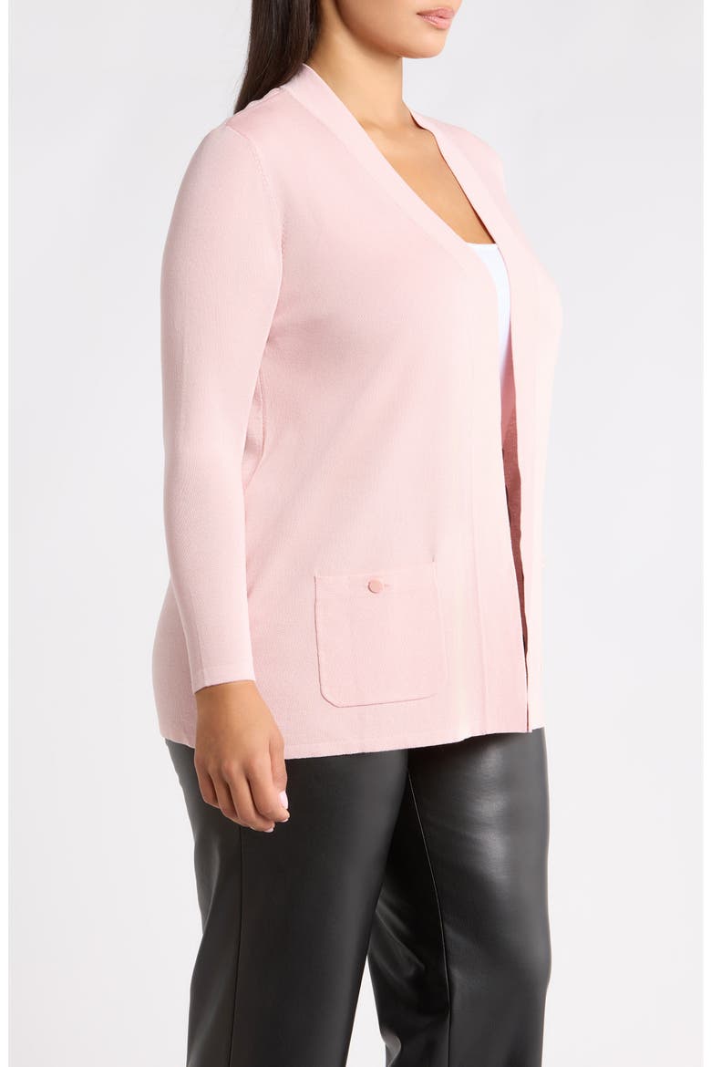 Malibu Open Front Cardigan, Alternate, color, PINK BLUSH