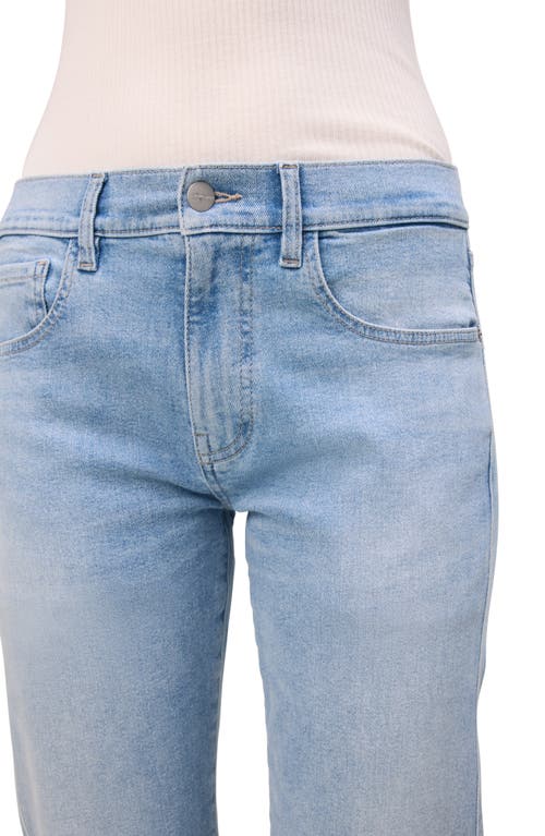 Warp & Weft Warp+weft Bze Mid Rise Slim Straight Leg Jeans In Outta Sight