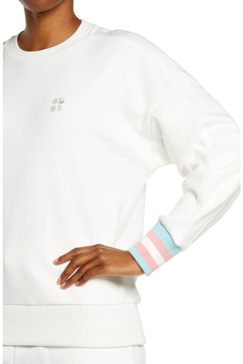 Essentials Sweatshirt, Alternate, color, WHITE MULTI