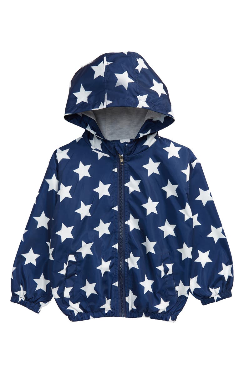 Denim Bay Kids' Star Print Hooded Jacket, Main, color, 