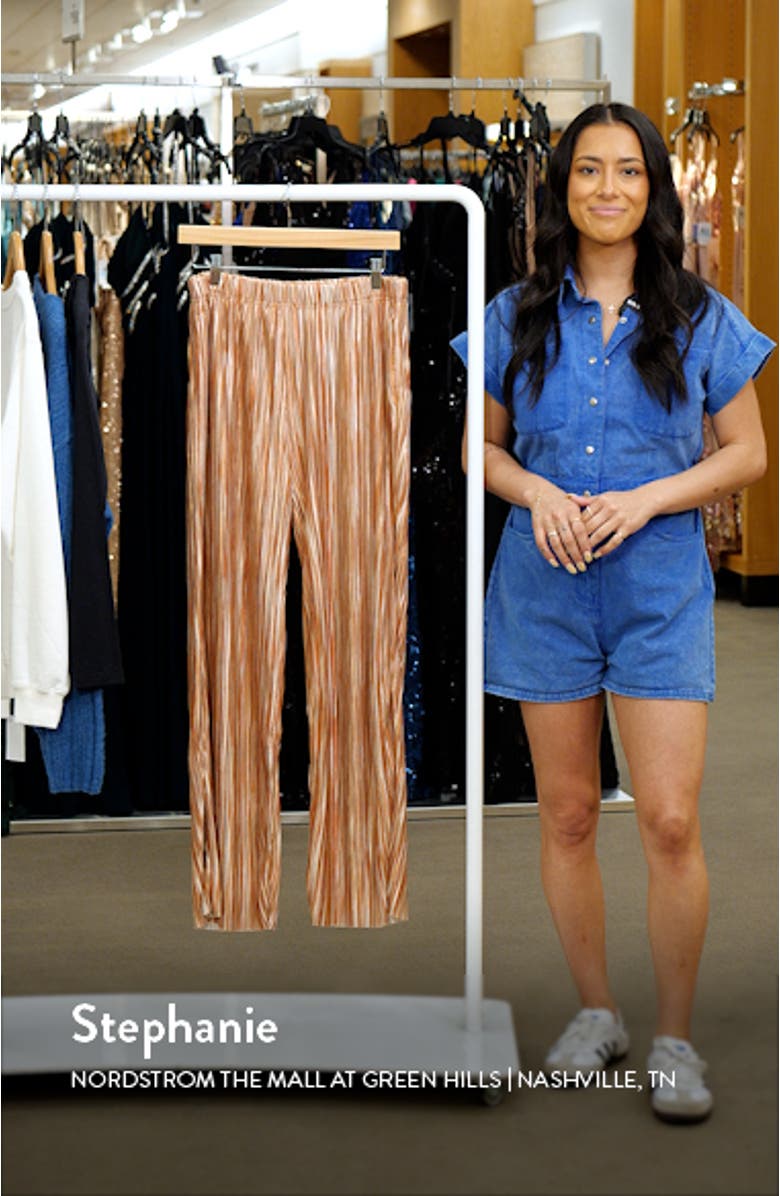 Ansel Stripe Variegated Pleat Pants, sales video thumbnail