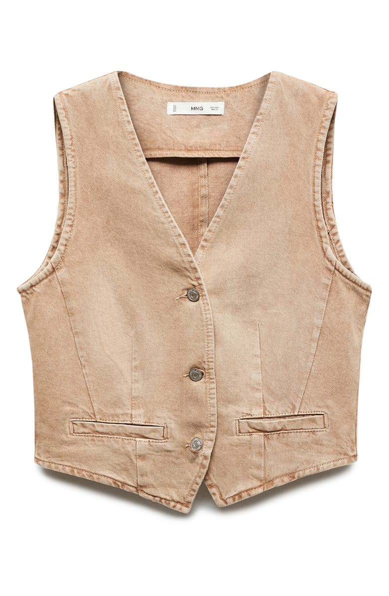 MANGO Denim Vest, Alternate, color, 
