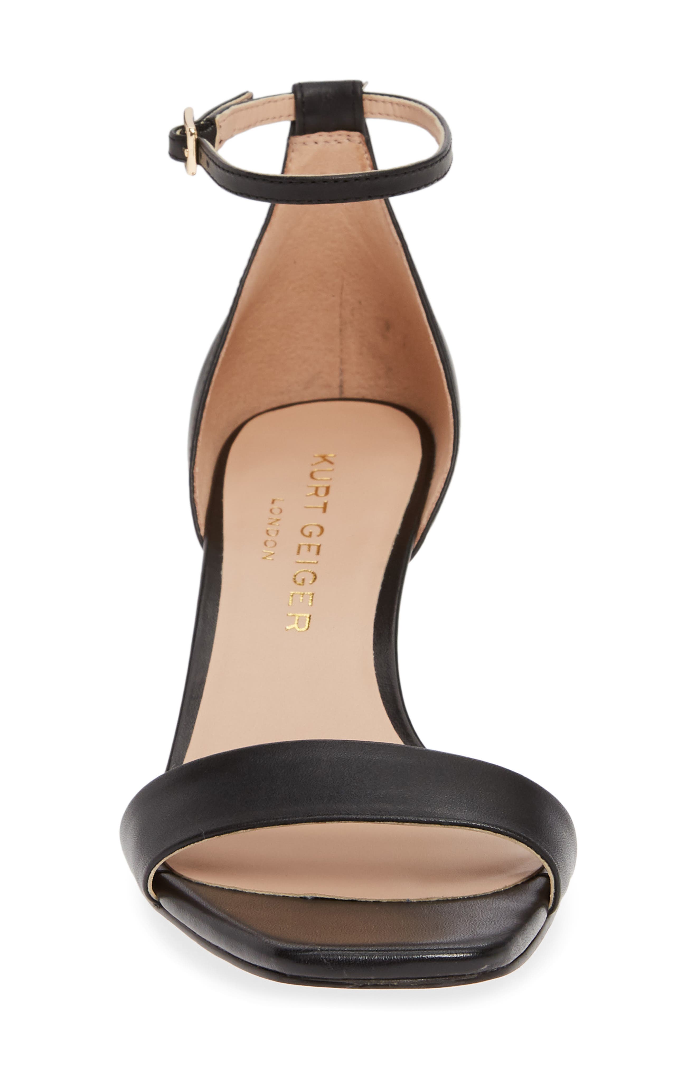 Birchin Halo Strap Sandal, Alternate, color, BLACK LEATHER