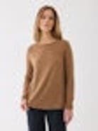 Majestic Filatures Soft Touch Long Sleeve Crewneck With Back Pleat