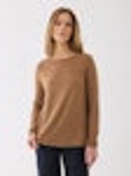 Majestic Filatures Soft Touch Long Sleeve Crewneck With Back Pleat