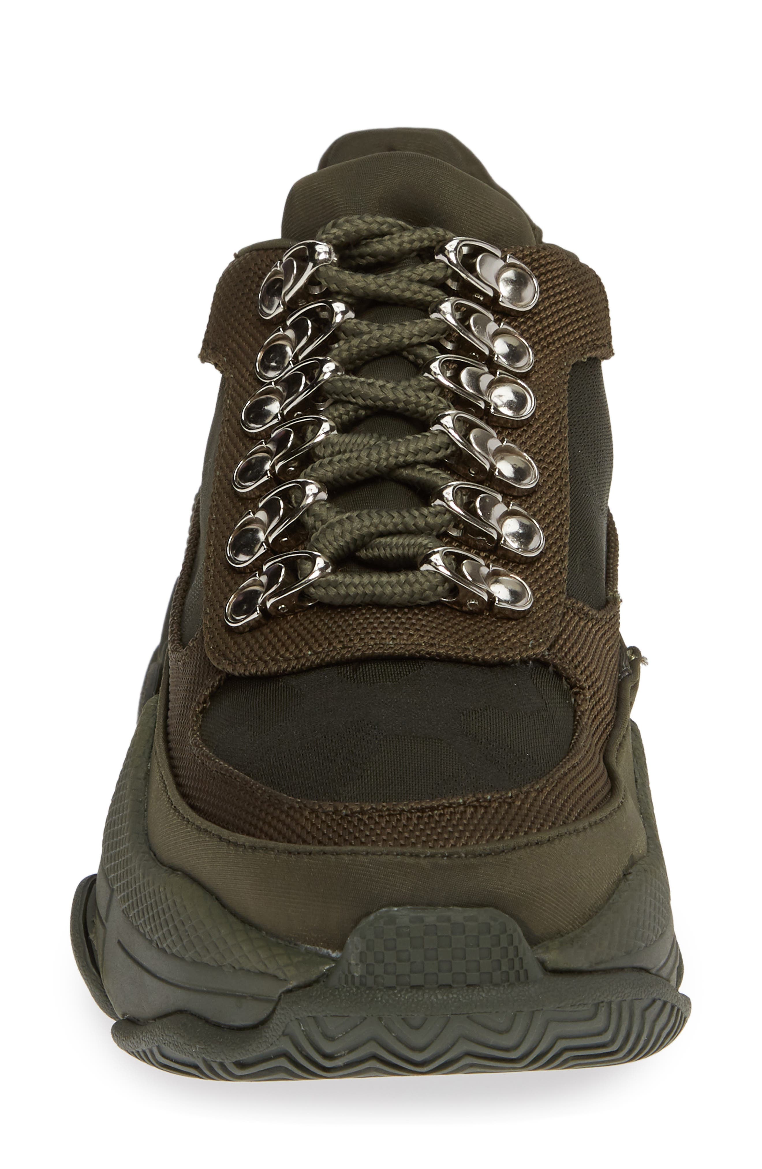 Hotspot Lace-Up Sneaker, Alternate, color, KHAKI MESH COMBO