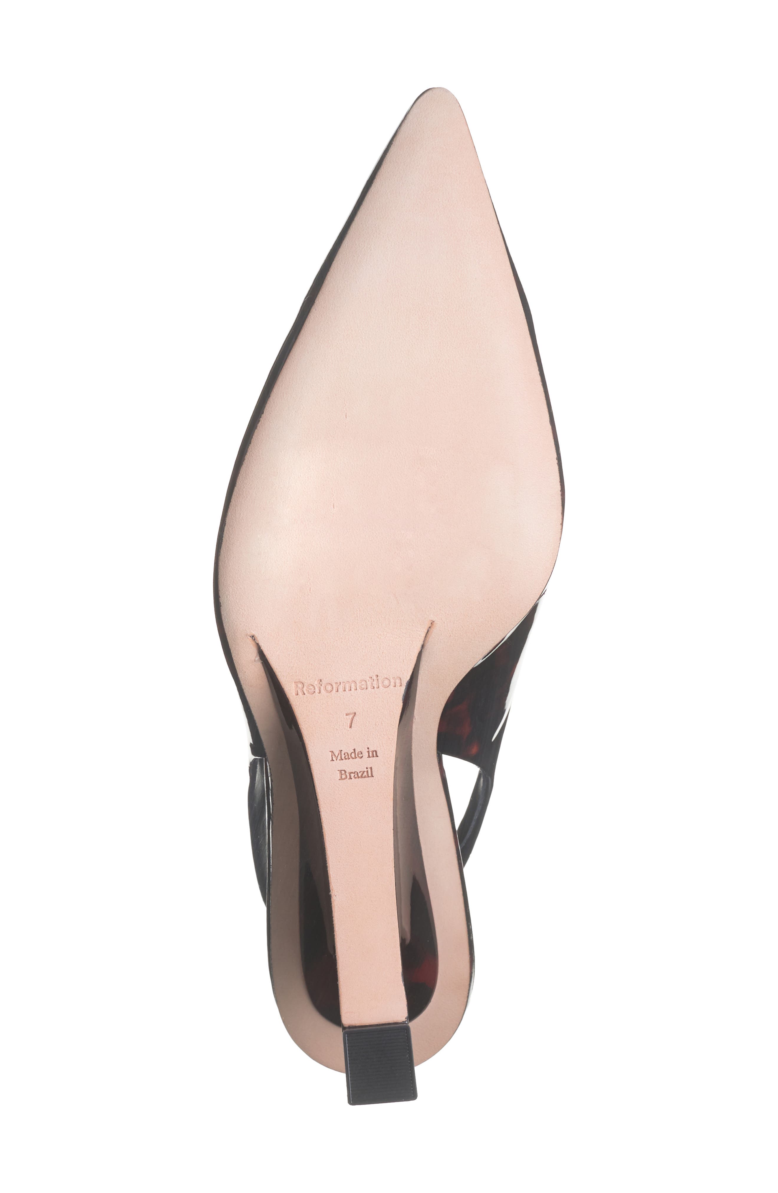 Reformation Westlyn Wedge Pump, Alternate, color, Patent Tortoise