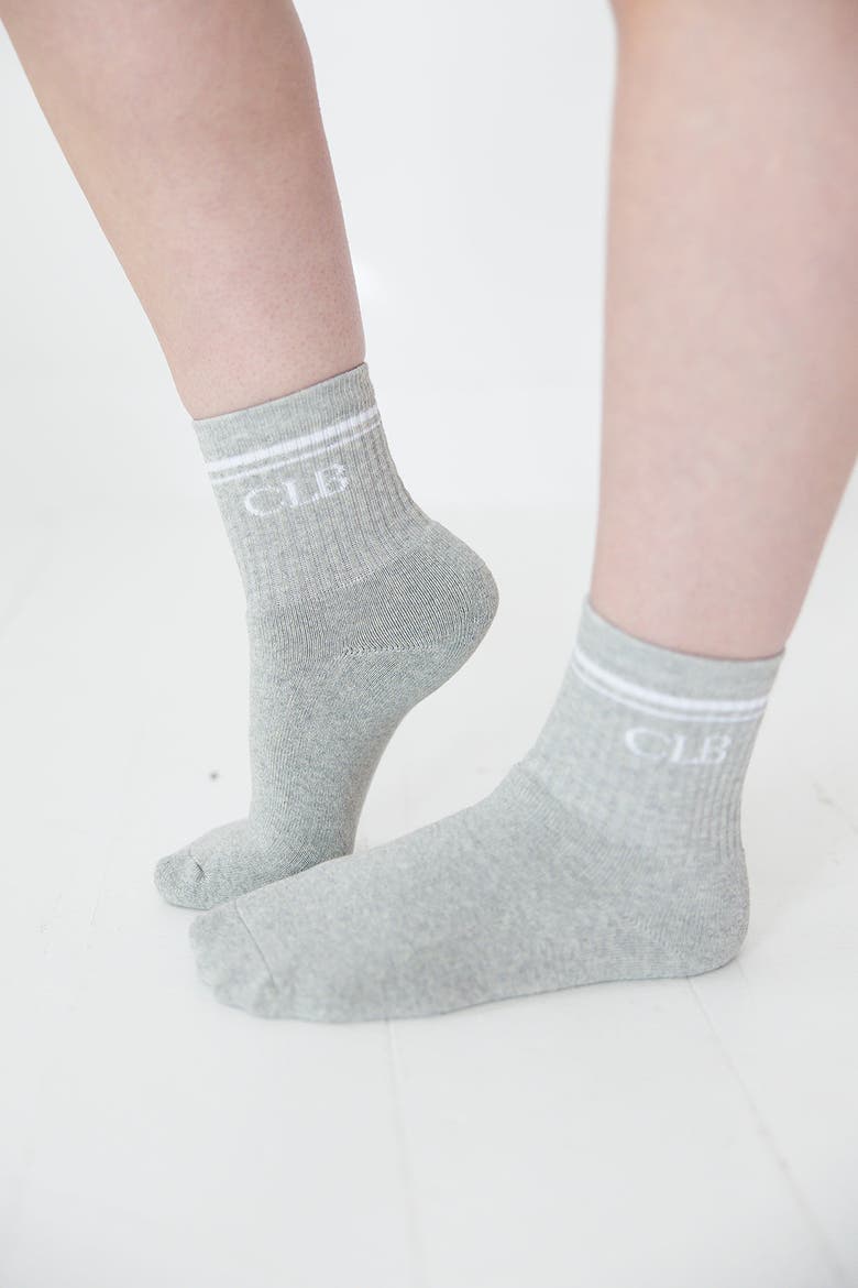 Half Crew Socks - Foot Soldier Mom Cushioned Comfort for All-Day Support - Cream, Alternate, color, Gray