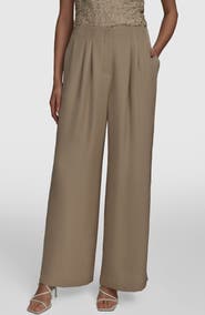Donna Karan New York Ripple Wide Leg Pants