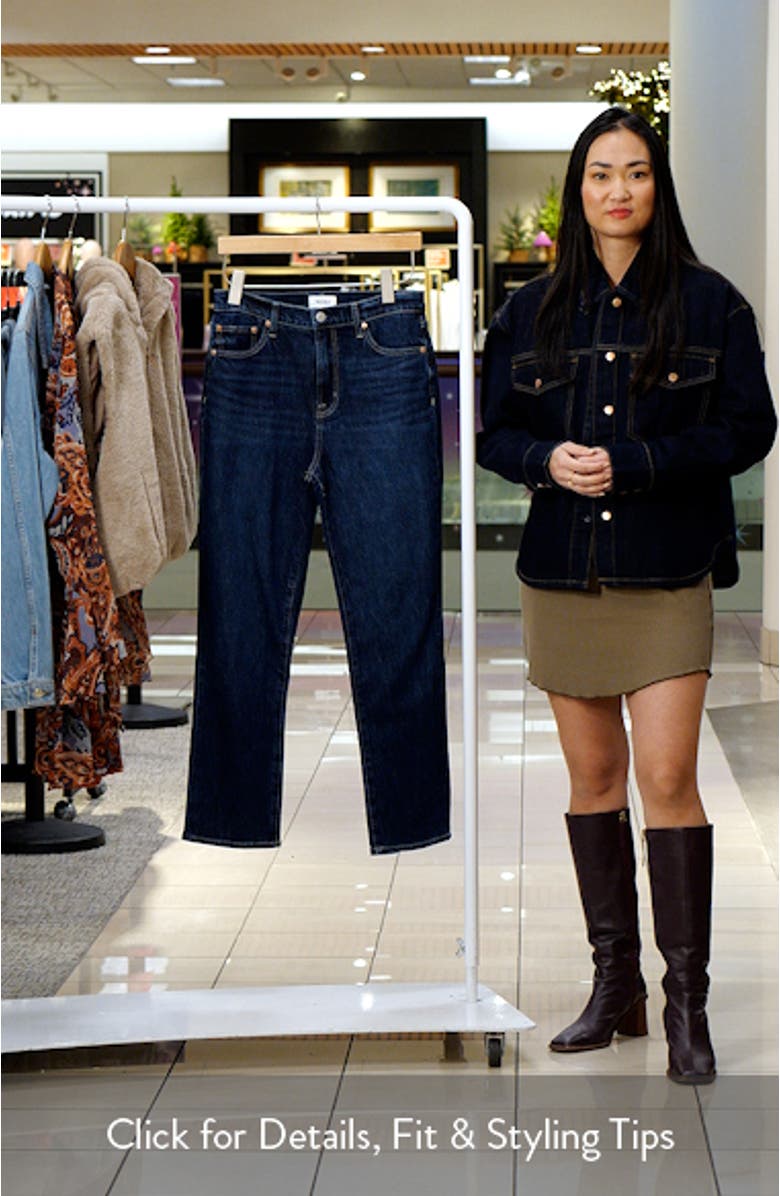 Bri High Waist Ankle Straight Leg Jeans, sales video thumbnail