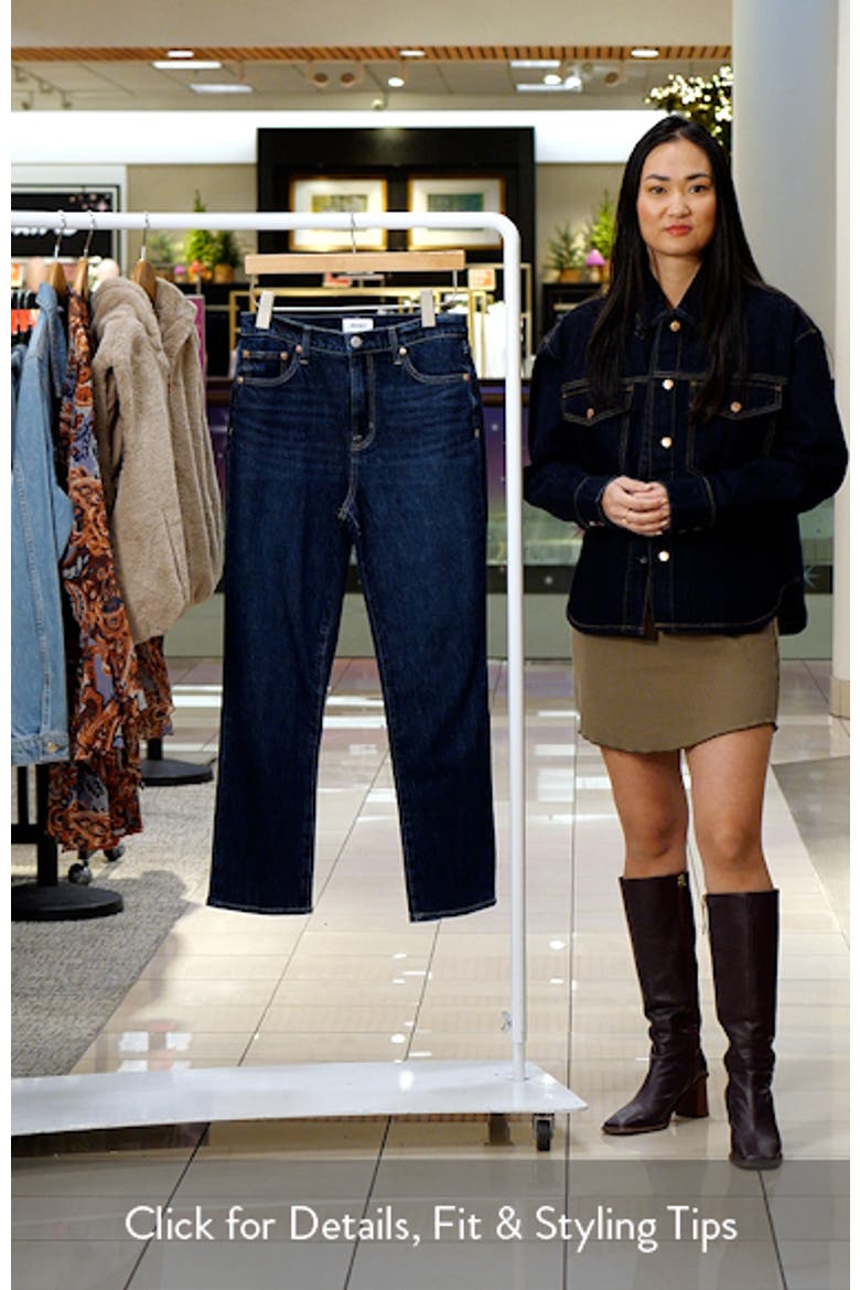 Bri High Waist Ankle Straight Leg Jeans video