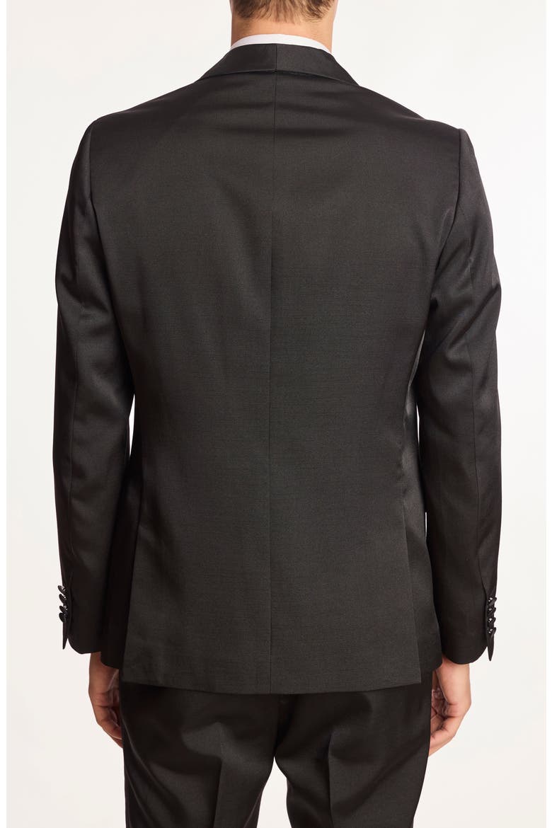 Regent Slim Fit Shawl Lapel Tuxedo Jacket, Alternate, color, ALL BLACK