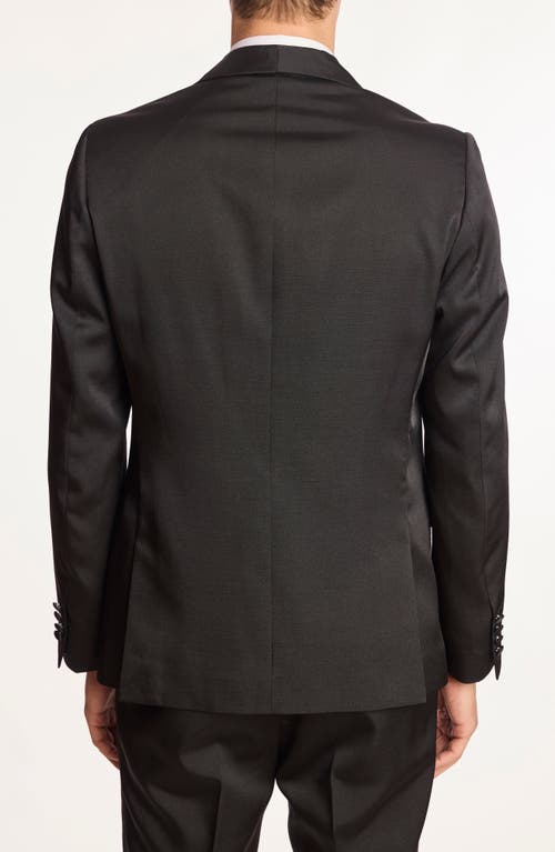 Paisley & Gray Regent Slim Fit Shawl Lapel Tuxedo Jacket In Black