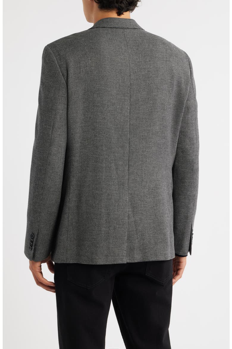Ross Slim Fit Grey Micro Houndstooth Sport Coat, Alternate, color, GREY