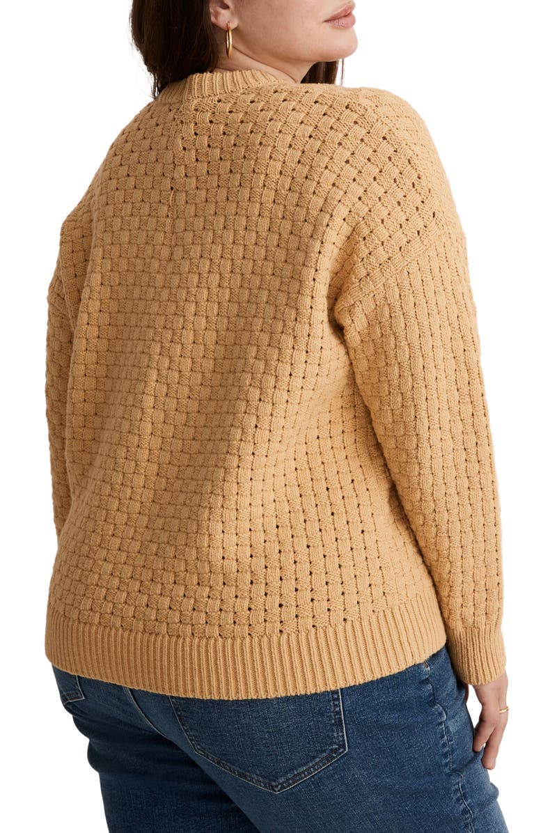Madewell Basketweave Stitch Sweater, Alternate, color, 