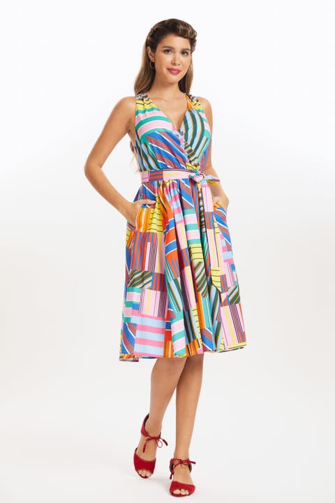 Instant Energy Faux Wrap Dress