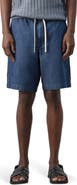 MANGO Cotton Blend Drawstring Bermuda Shorts