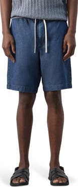 MANGO Cotton Blend Drawstring Bermuda Shorts