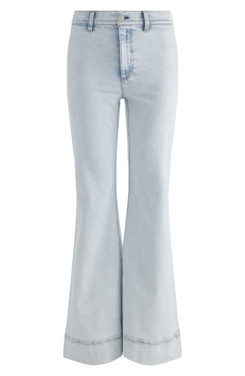 Alice + Olivia Gorgeous High Waist Flare Jeans, Alternate, color,
