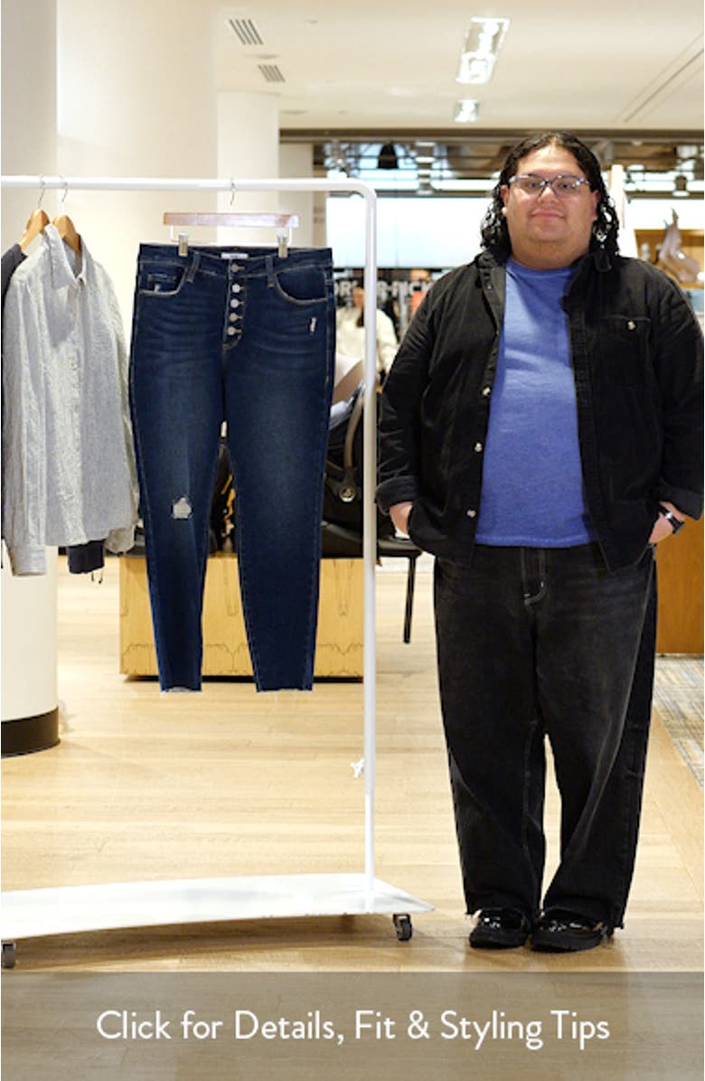 Button Fly High Waist Skinny Jeans, sales video thumbnail