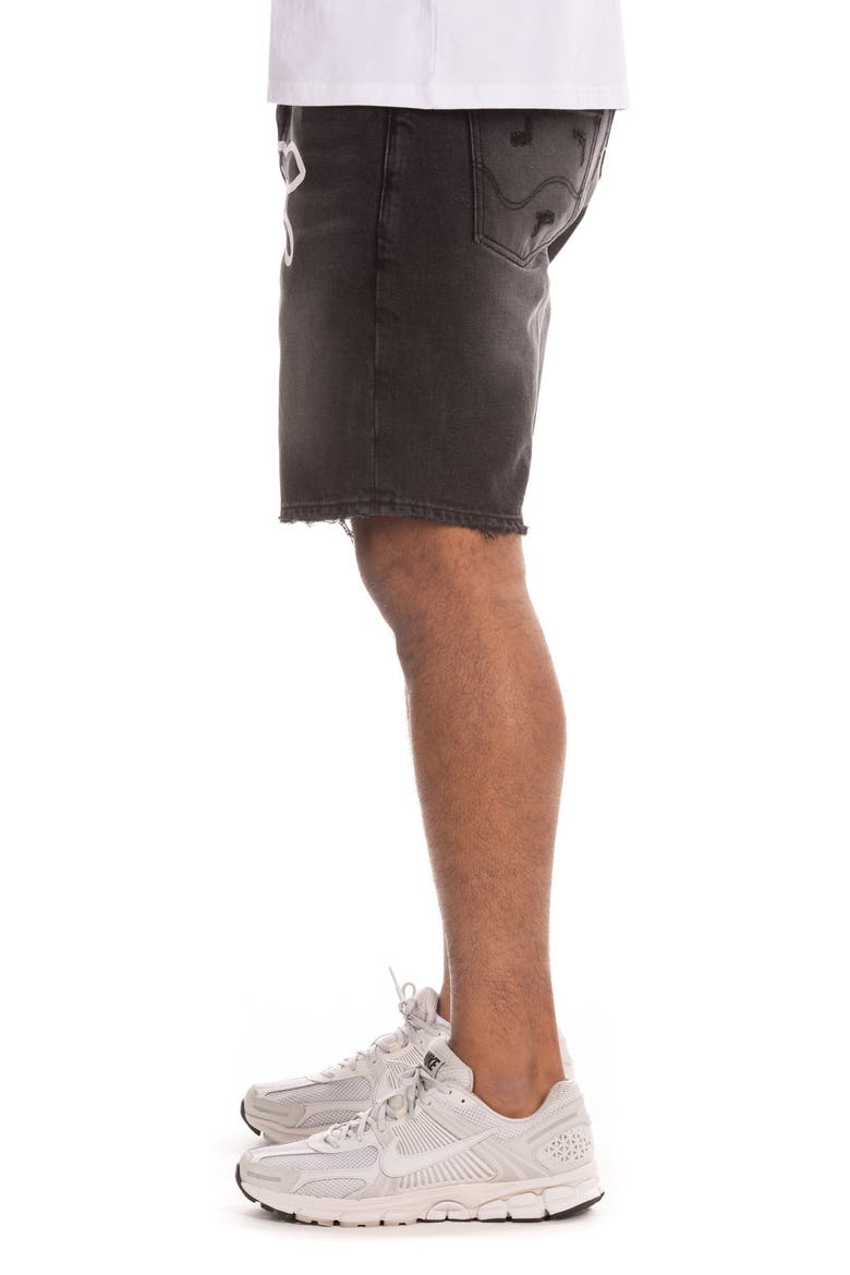 Frozen Yogurt Denim Shorts, Alternate, color, BLACK SHADE