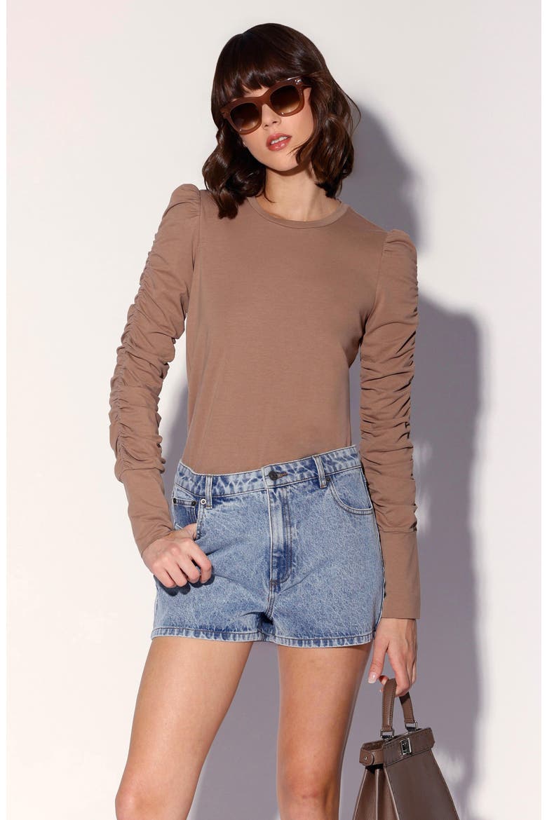 Santino Denim Shorts, Alternate, color, LIGHT WASH