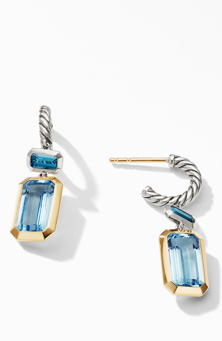 David Yurman Novella Drop Earrings with 18K Yellow Gold, Alternate, color, 