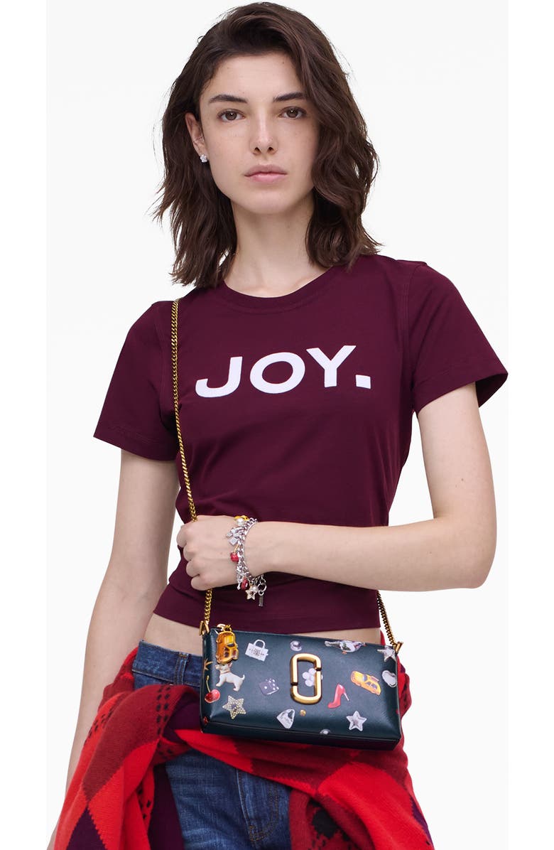 Marc Jacobs The Trinket Snapshot Convertible Shoulder Bag, Alternate, color, Navy Multi