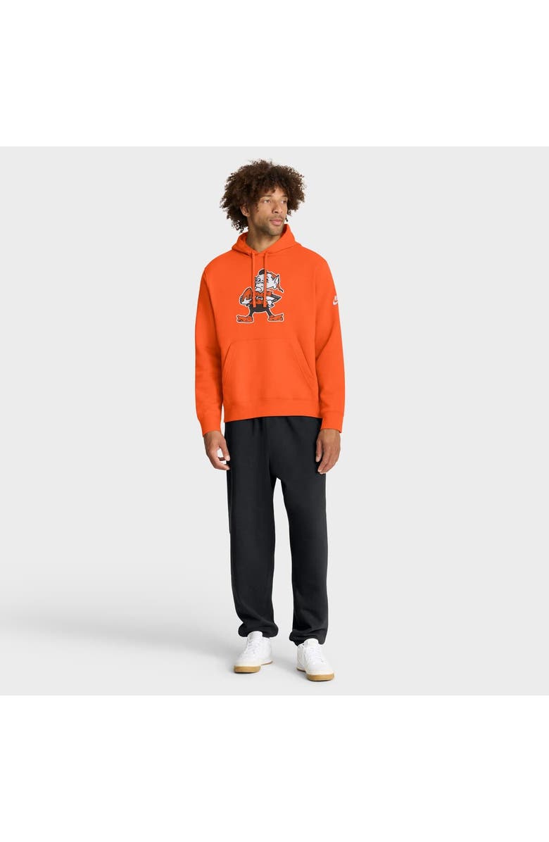 Nike Men's Nike Orange Cleveland Browns Club Fleece Pullover Hoodie, Alternate, color, Orange