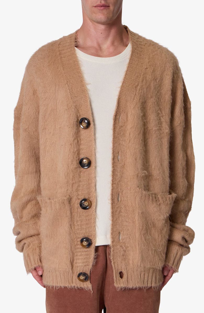 mnml Elongated Fuzzy Cardigan, Main, color, 