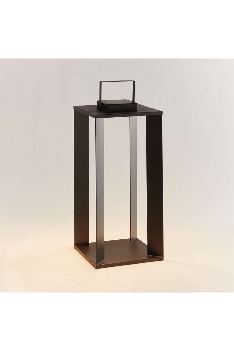 Hanley Solar Led Lantern 24", Main, color, Black