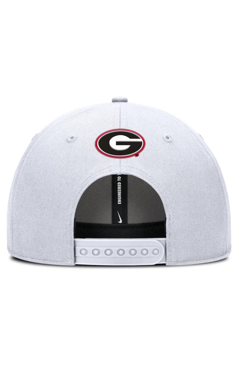 Nike Men's Nike White Georgia Bulldogs Rise Practice Adjustable Hat, Alternate, color,