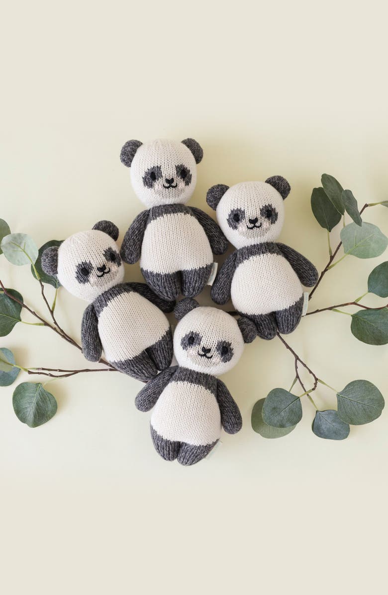cuddle+kind Baby Panda Bear Baby Stuffed Animal, Alternate, color, Charcoal/ Cream