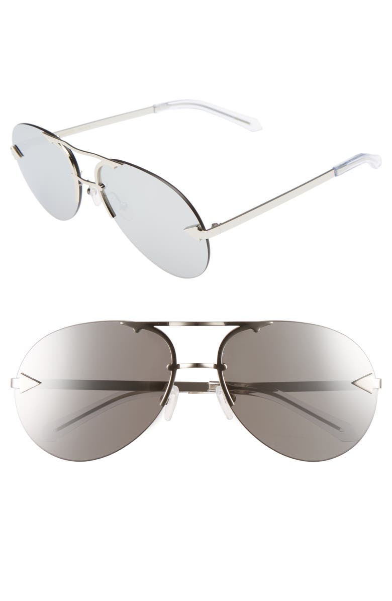 Karen Walker Love Hangover 60mm Aviator Sunglasses, Main, color, 