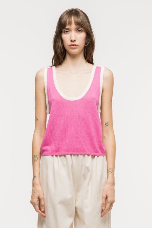 Toit Volant Kaya Knit Tank Top In Pink