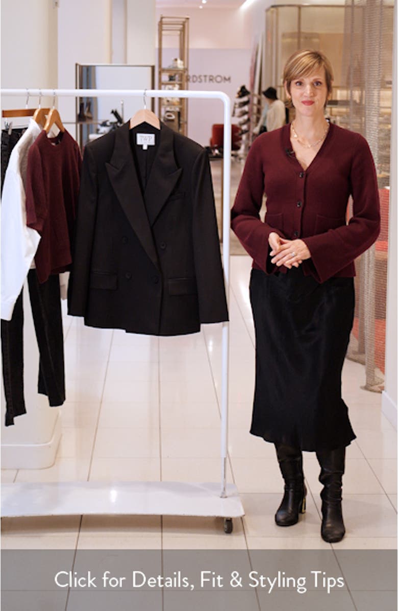 Harper Double Breasted Tuxedo Jacket, sales video thumbnail