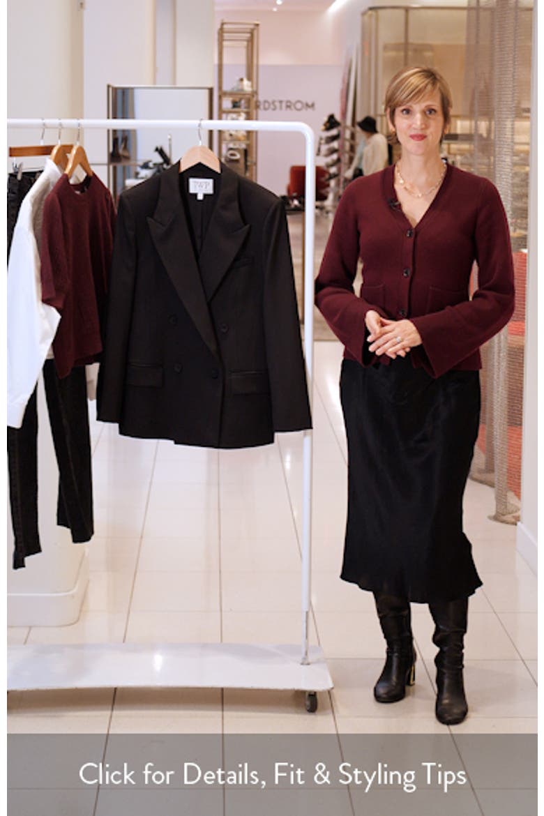 Harper Double Breasted Tuxedo Jacket video