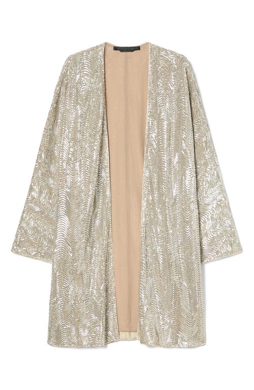 Marina Rinaldi Sequin-embellished Vetta Jacket In Gray
