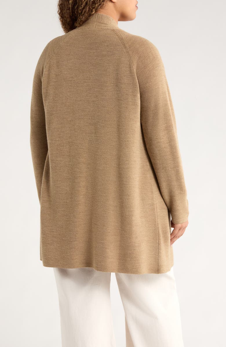 Eileen Fisher Open Front Wool Cardigan, Alternate, color, 