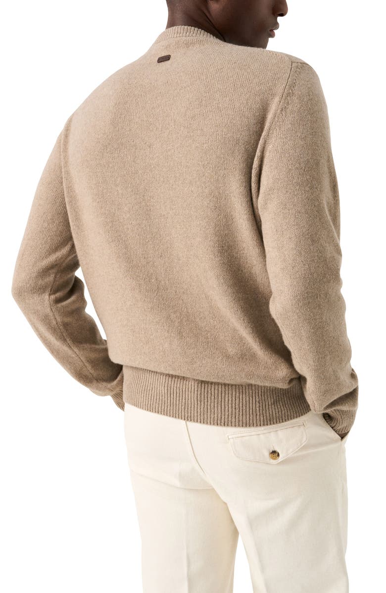 Eton Crewneck Cashmere Sweater, Alternate, color, Light Beige