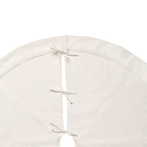 C & F Home C&f Home Champagne Snowflake Tree Skirt In White