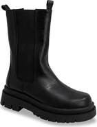 CHASE AND CHLOE Chase & Chloe Tall Lug Sole Chelsea Boot