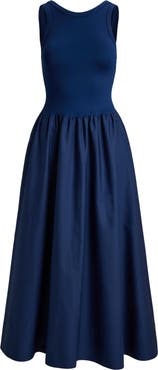 Polo Ralph Lauren Mixed Media Sleeveless Dress