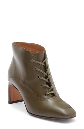 Labucq Jil Leather Boot In Gray