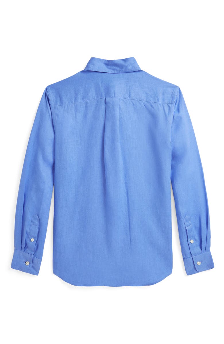 Polo Ralph Lauren Kids' Linen Button-Down Shirt, Alternate, color, 